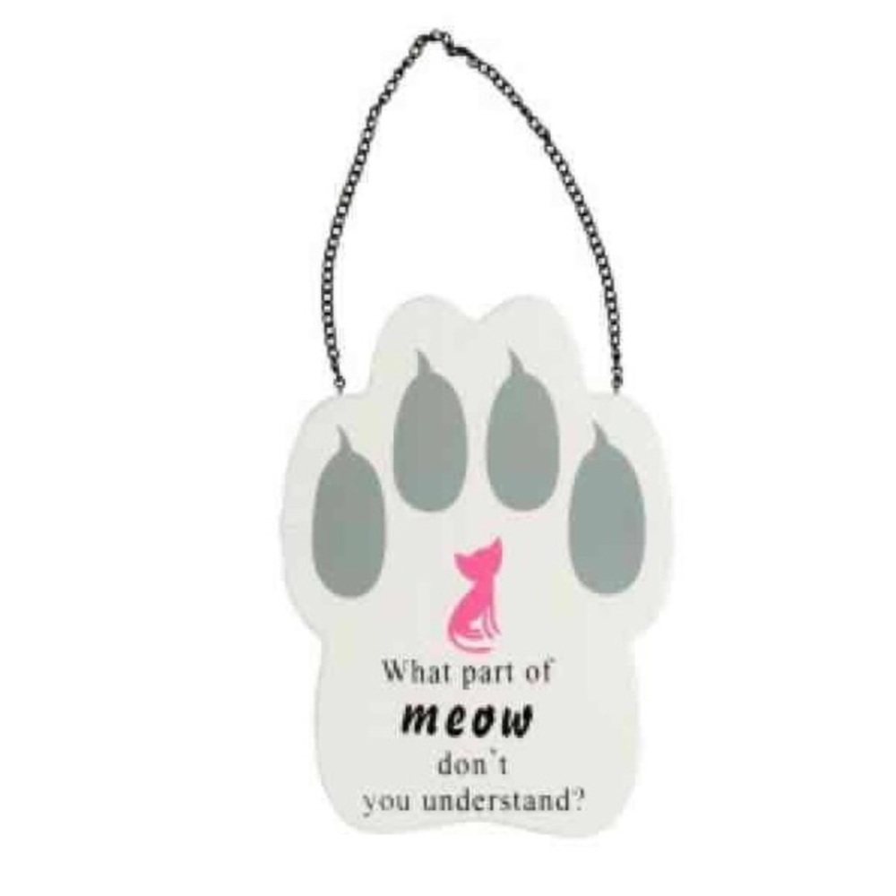Brand New Cute Cat Paw Print Wall Sign